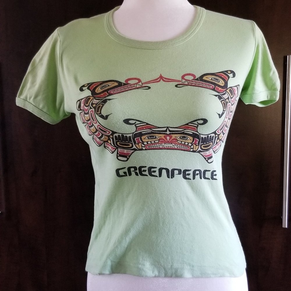 Greenpeace vintage teeshirt with Haida art